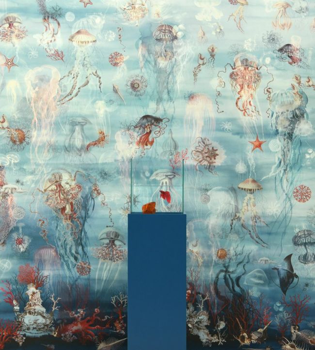 Abyssal Room Wallpaper - Blue
