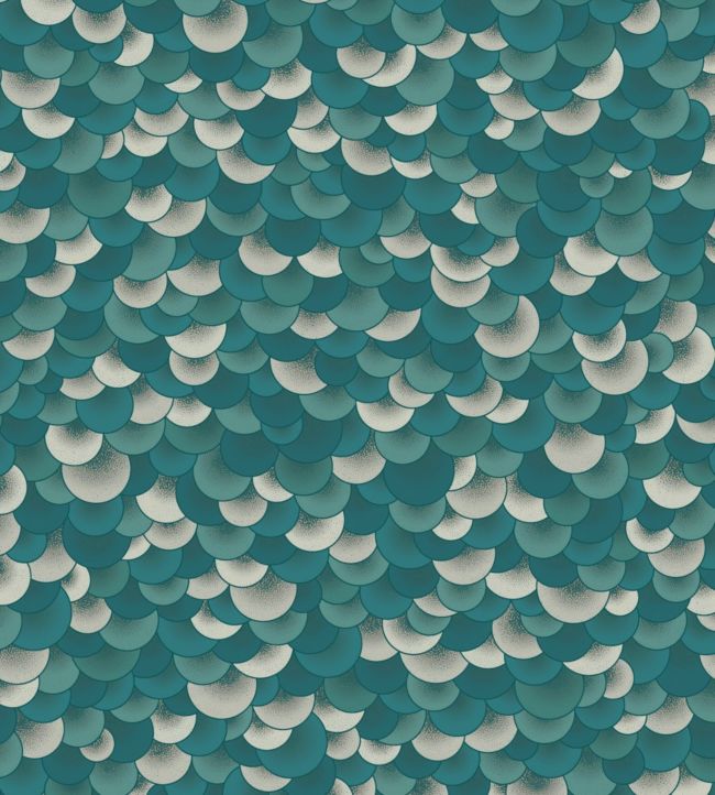 Ecailles Wallpaper - Blue