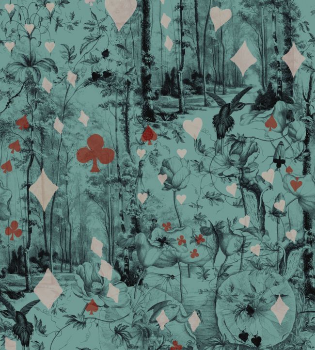 Beriba Wallpaper - Teal