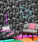 Cariacou Room Wallpaper - Black