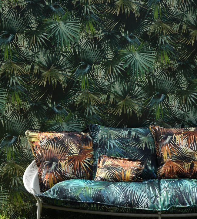 Polynesie Room Wallpaper 2 - Green
