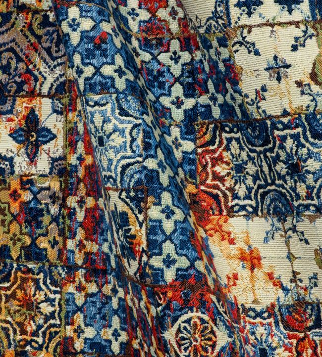 Azulejos Room Fabric - Red