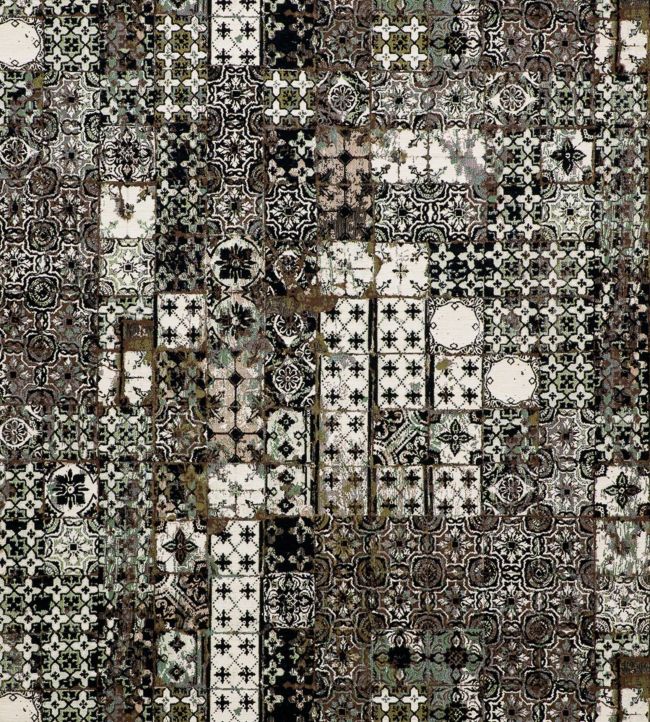 Azulejos Fabric - Gray 