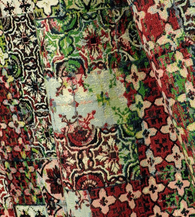 Azulejos Room Fabric - Green