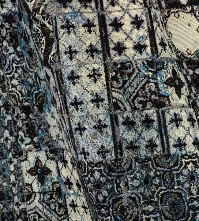 Azulejos Room Fabric - Blue