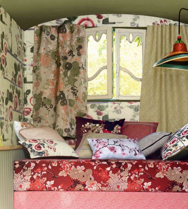 Kyoto Room Fabric - Red