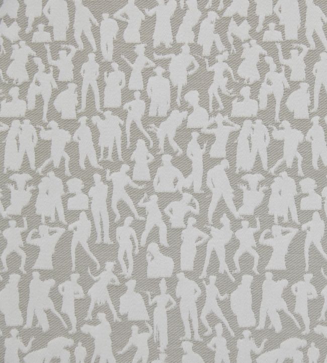 Silhouettes Fabric - Gray 
