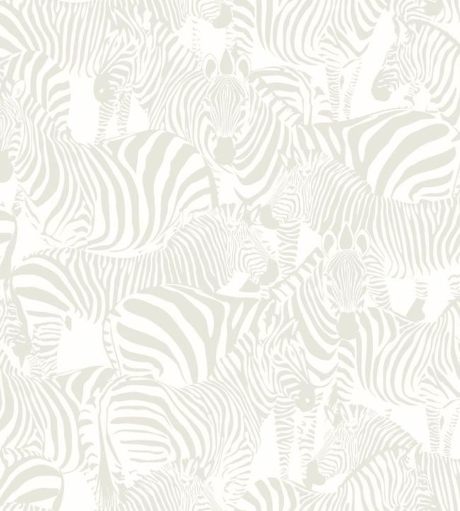 Zebra Print Wallpaper - Gray