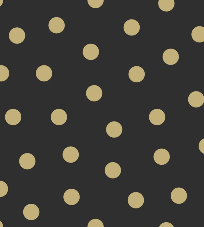 Polka Dots Wallpaper - Black