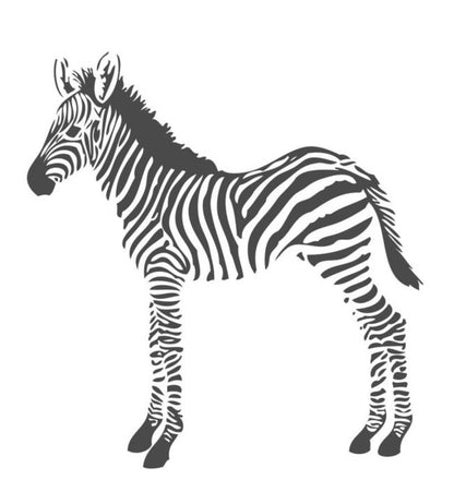 Zebra Wallpaper - Gray