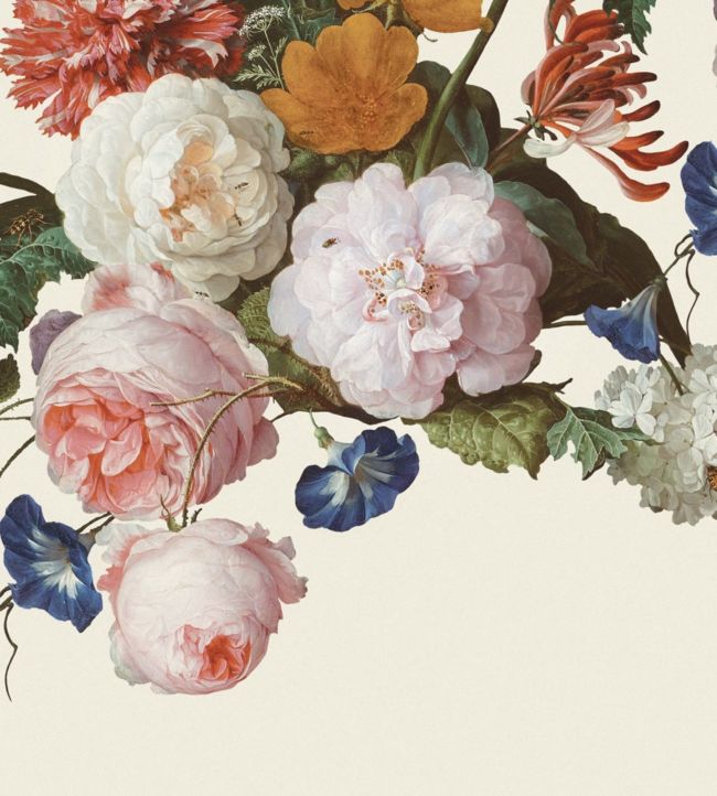 Flower Crown Wallpaper - Cream