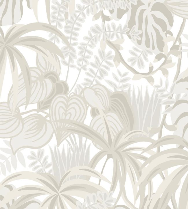 Greenery Wallpaper - White