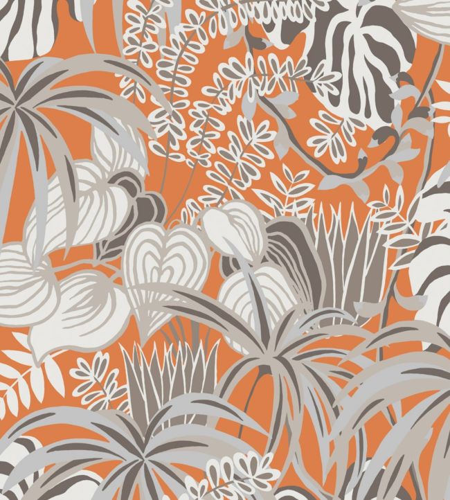 Greenery Wallpaper - Orange