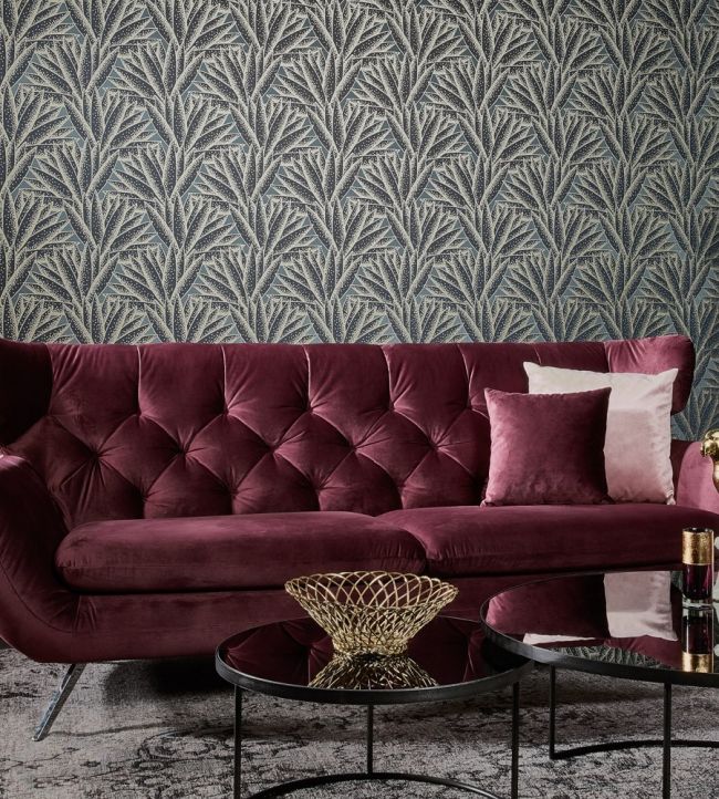 Majestic Room Wallpaper - Gray