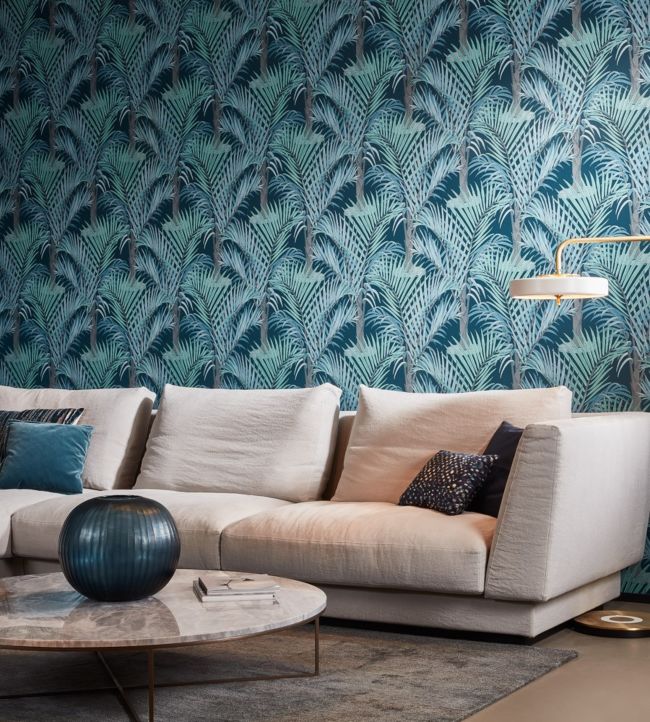 Palma Room Wallpaper - Teal
