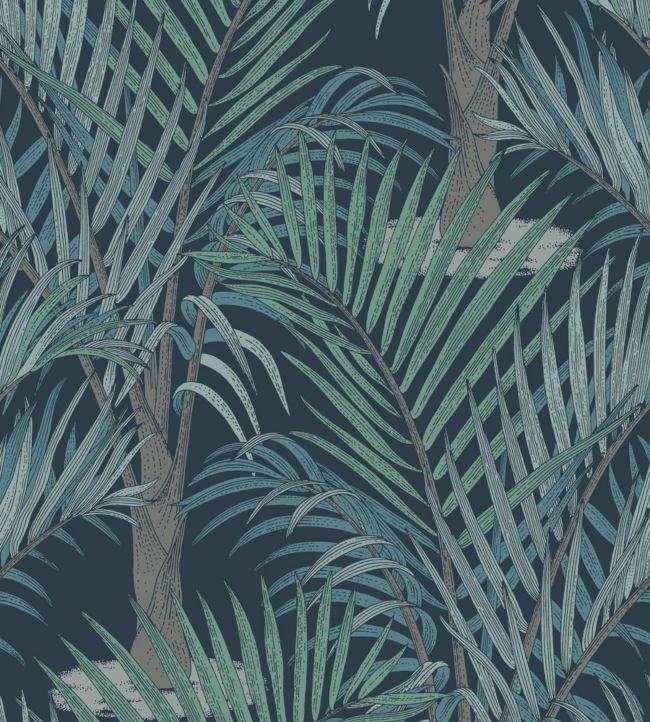 Palma Wallpaper - Teal 