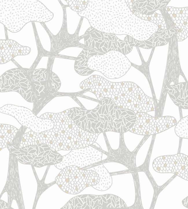 Botany Wallpaper - White