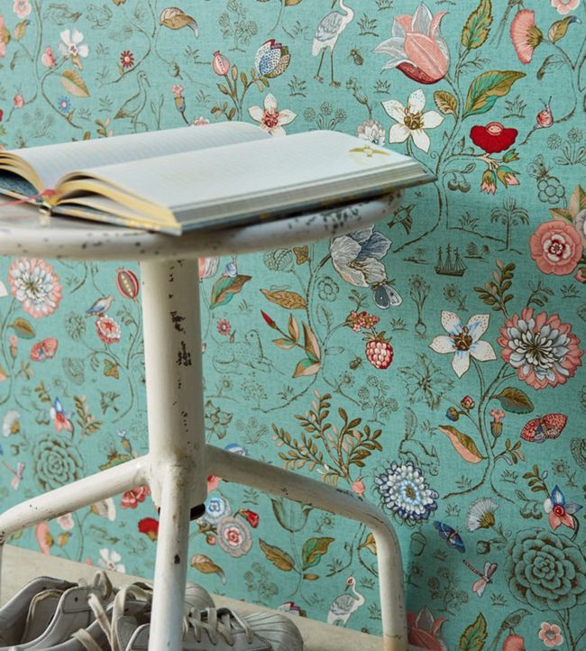 Spring To Life Room Wallpaper 2 - Teal