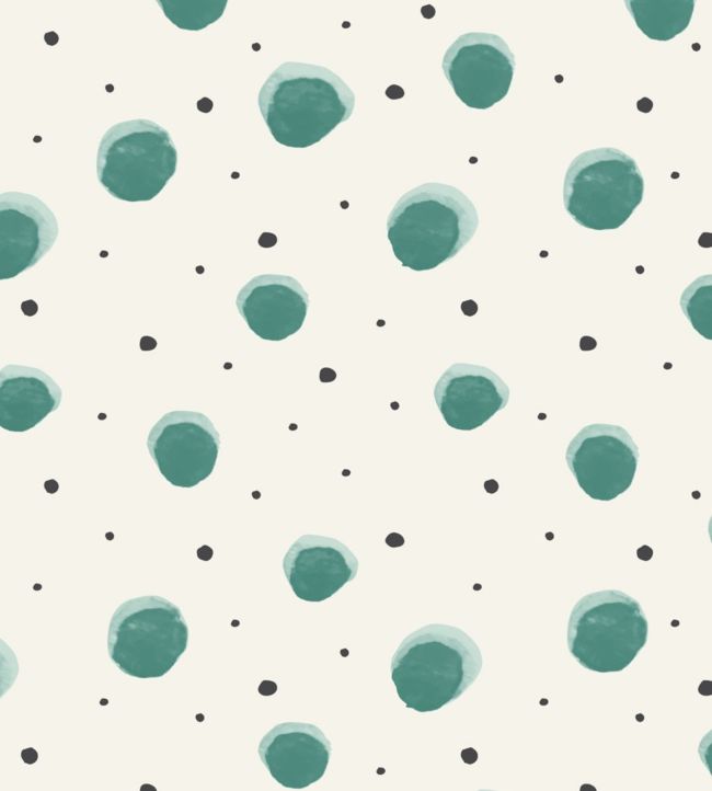 Spots Wallpaper - Green