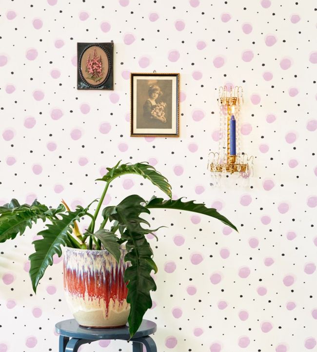 Spots Room Wallpaper - Purple