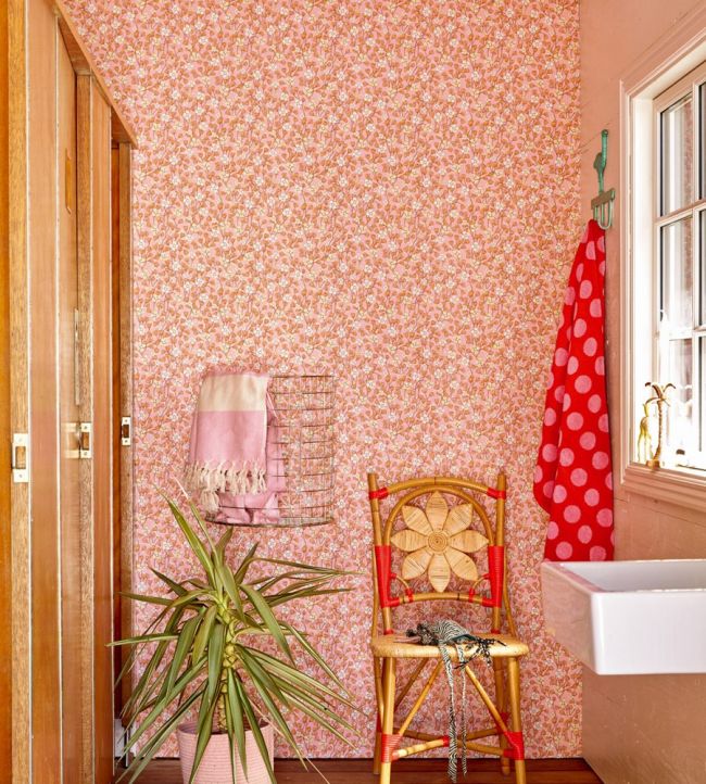 Kalina Room Wallpaper - Pink