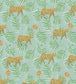 Jungle Morning Wallpaper - Green