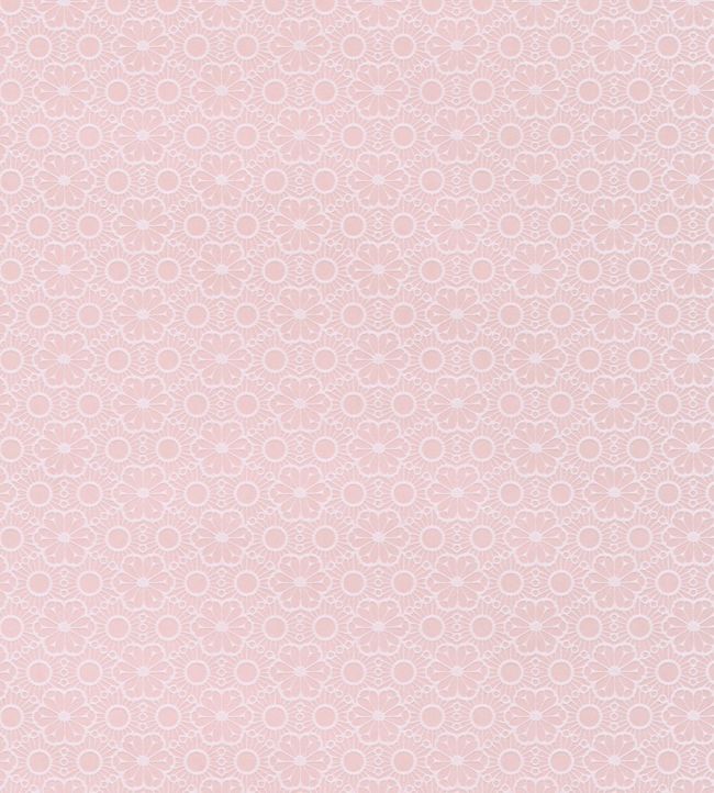 Floral Lattice Wallpaper - Pink