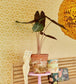 Floral Lattice Room Wallpaper - Yellow