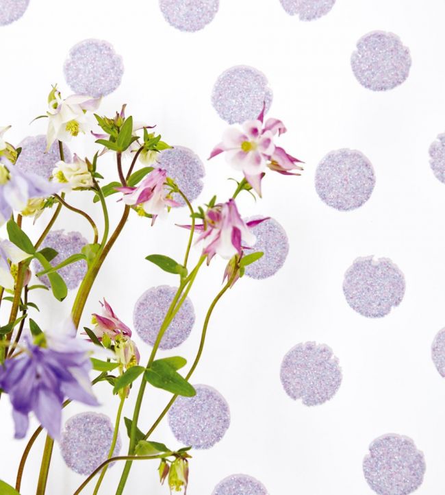 Dotted About Room Wallpaper - Purple