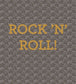 Rock N Roll Wallpaper - Gray