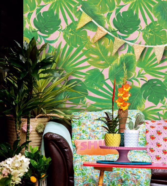 The Botanist Room Wallpaper - Green