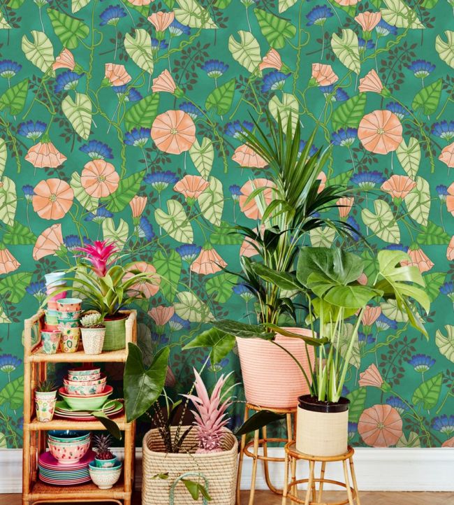 Erica Room Wallpaper - Green