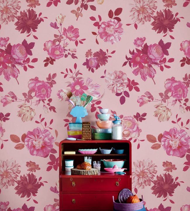 Ayana Room Wallpaper - Pink