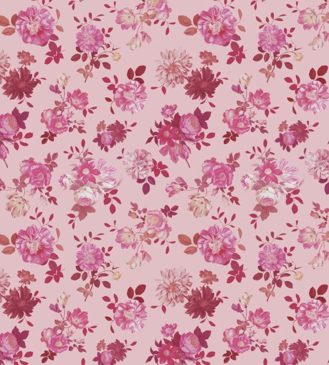 Bloom On Bloom Wallpaper - Pink