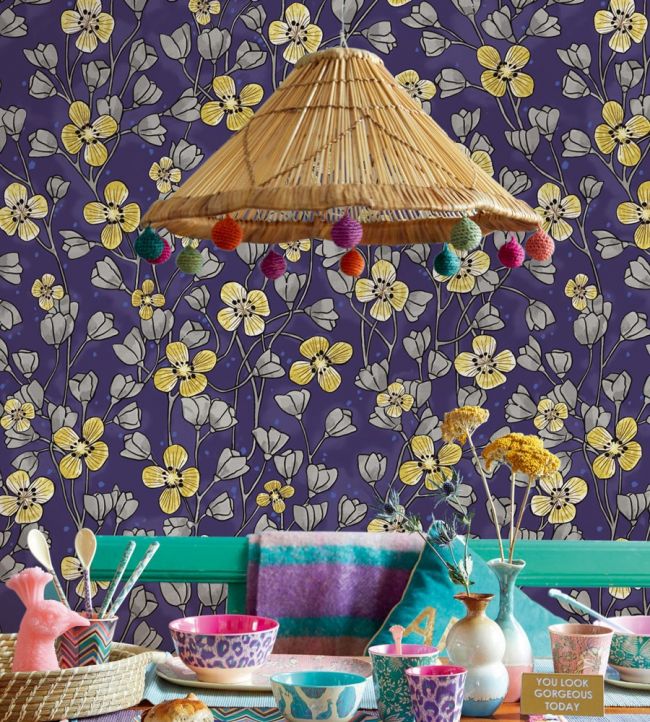 Botany Room Wallpaper - Purple