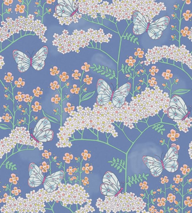 Butterflies Wallpaper - Blue