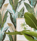 Tropical Leaves Room Wallpaper 2 - Teal