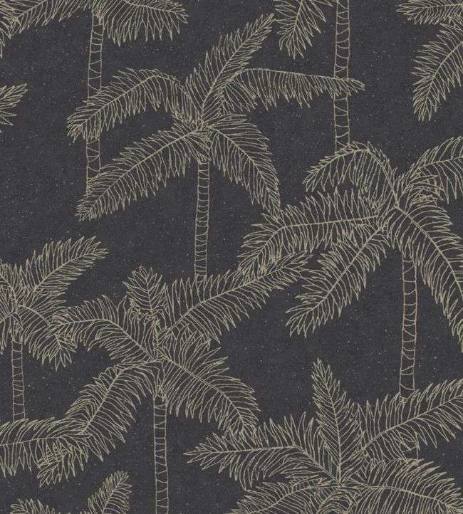 Palm Trees Wallpaper - Gray 