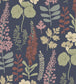 Flora Wallpaper - Brown 