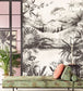 Tropical Room Wallpaper - Gray
