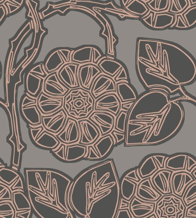 Aster Wallpaper - Brown