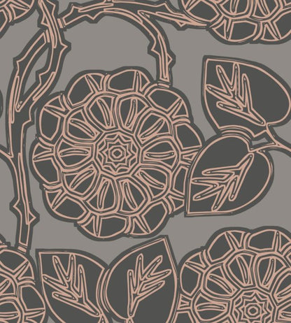 Aster Wallpaper - Brown