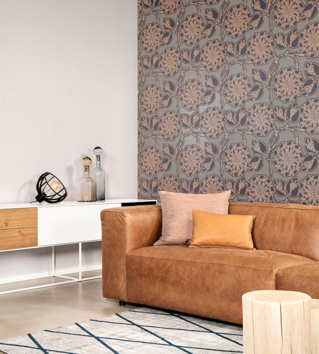Aster Room Wallpaper - Brown