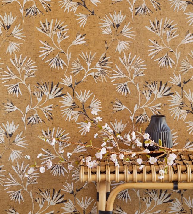 Floret Room Wallpaper - Sand