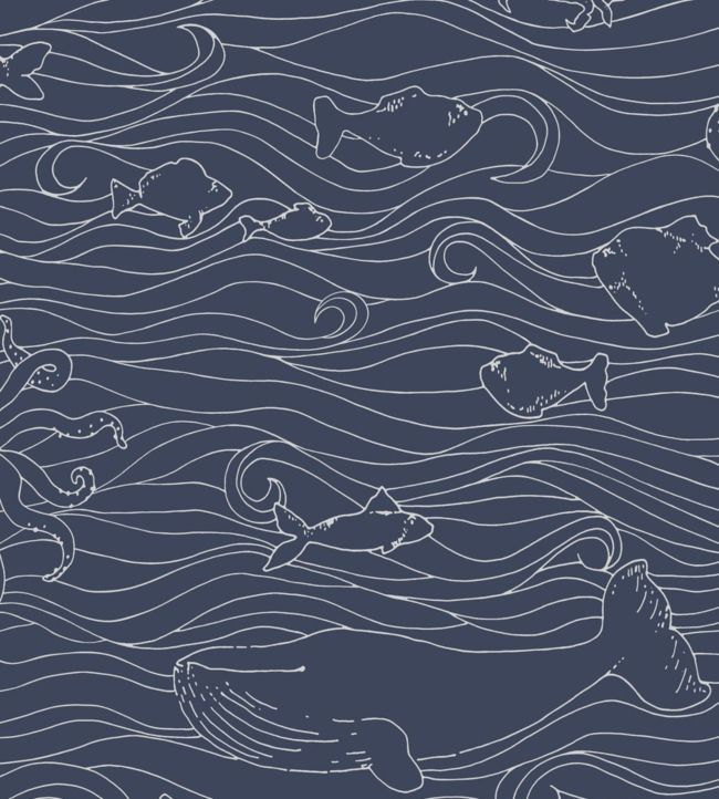 High Tide Wallpaper - Blue