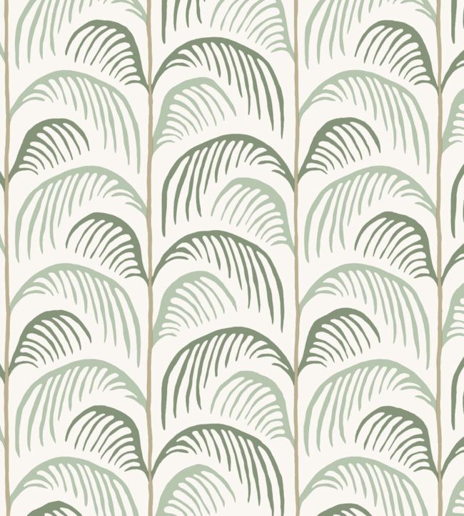 Canopy Palms Wallpaper - Green