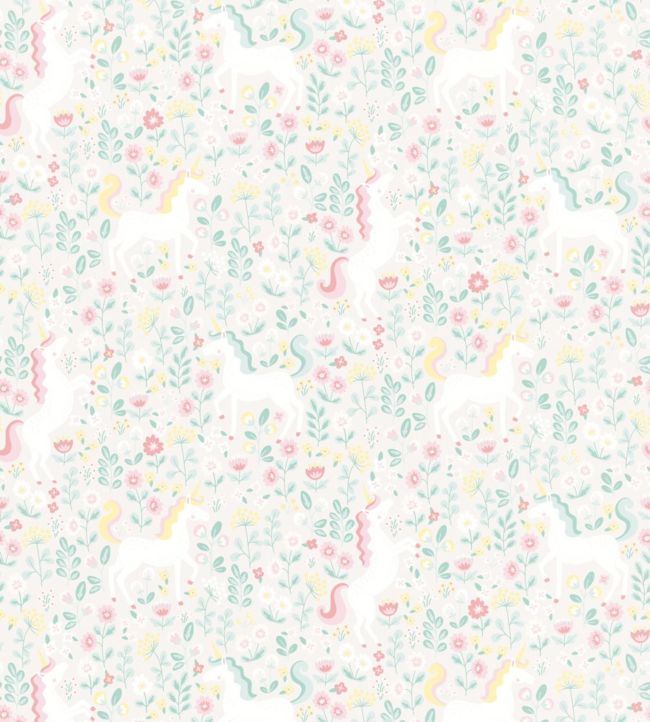 Mini Me Eleven Nursey Wallpaper - Cream