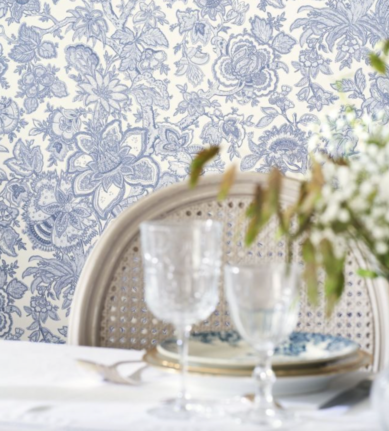 Provence Room Wallpaper 2 - Blue