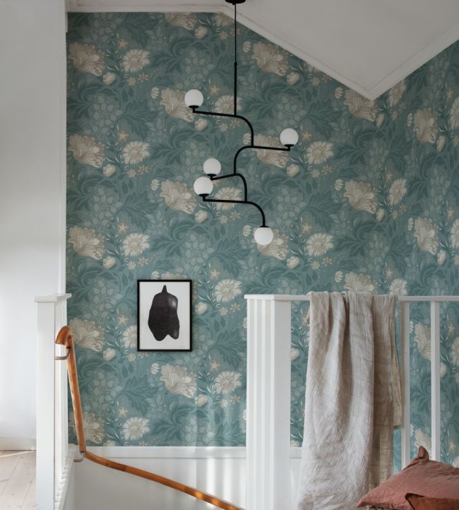 Ava Room Wallpaper - Blue