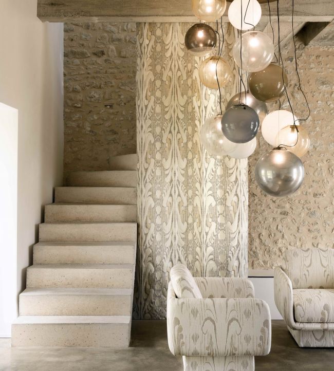 Sculpture Room Fabric - Cream